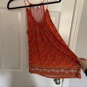 super cute patterned tank top sz small